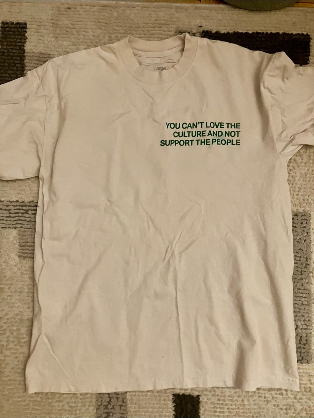 Future Is Color Respect the People Tshirt L